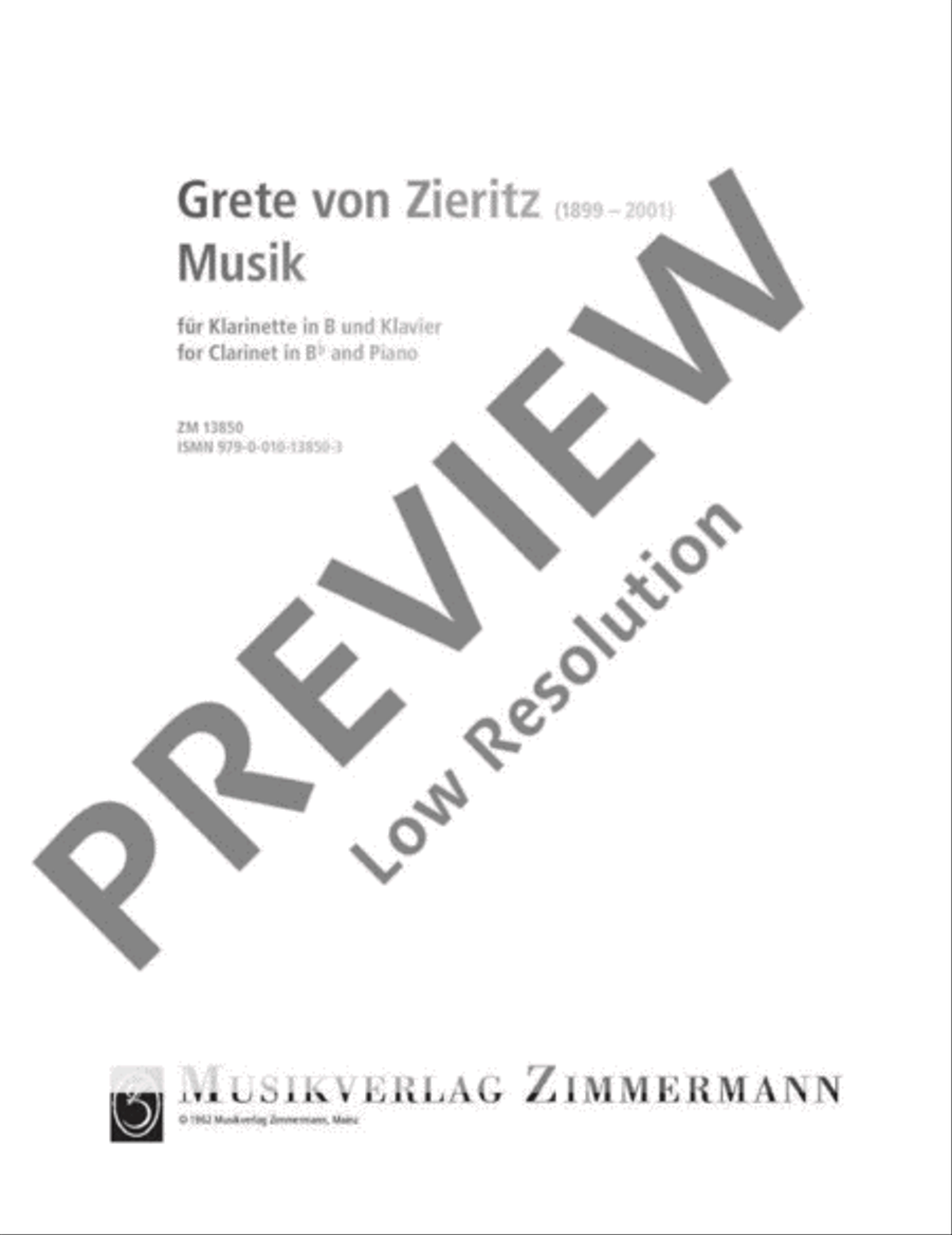 Music Clarinet Solo scores gallery preview page 2