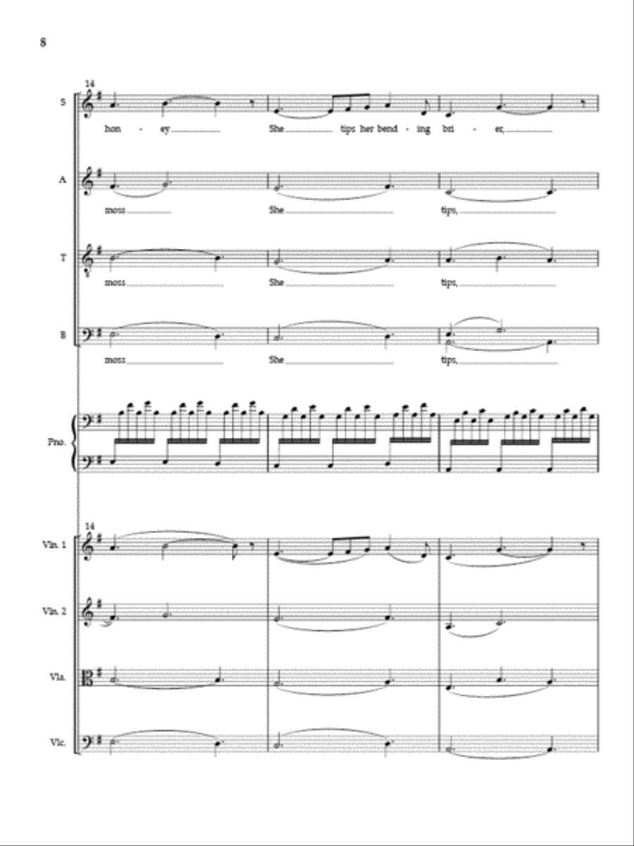The Rose (Full Score and Instrumental Parts) Divisi scores gallery preview page 7