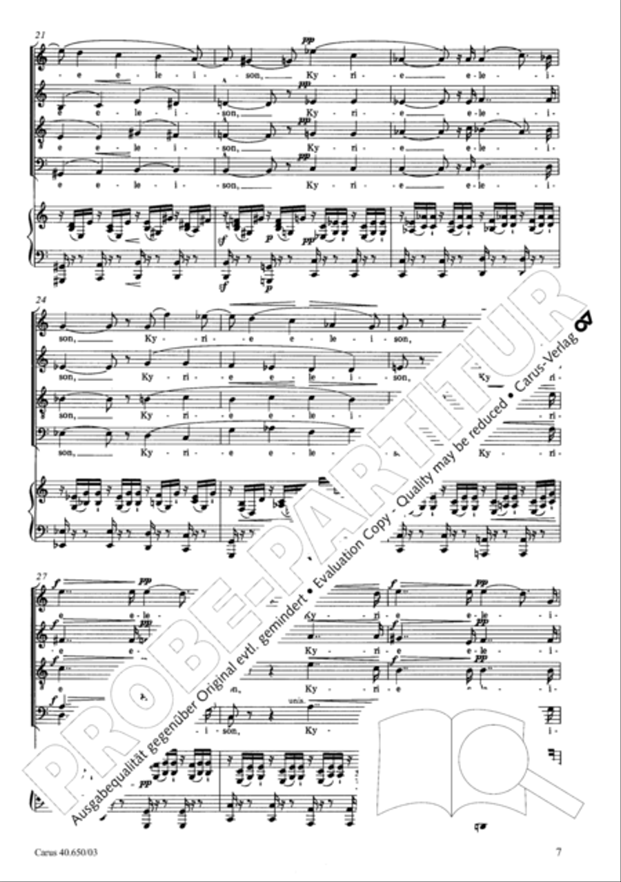 Petite Messe solennelle 4-Part scores gallery preview page 10