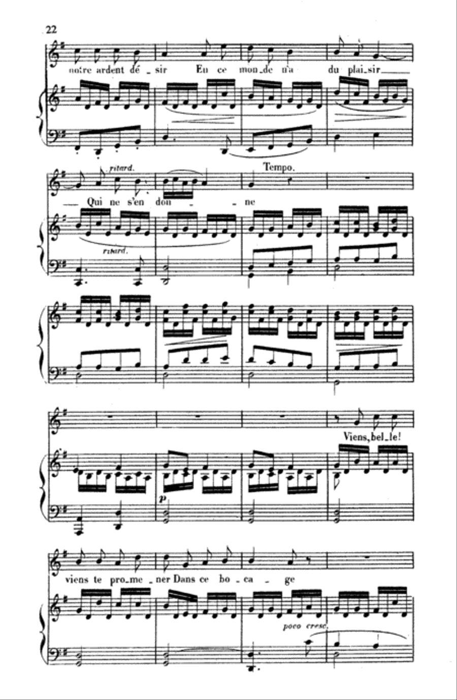 Gounod: Songs, Volume I, Medium Voice (French) Medium Voice scores gallery preview page 3
