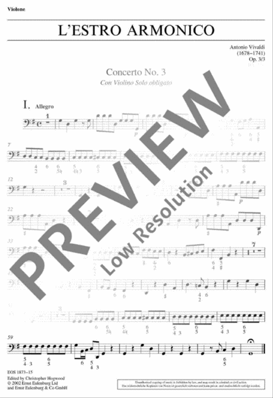 L'Estro Armonico Double Bass scores gallery preview page 2