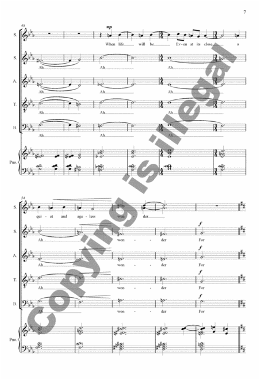 They Were Not Here 4-Part scores gallery preview page 6