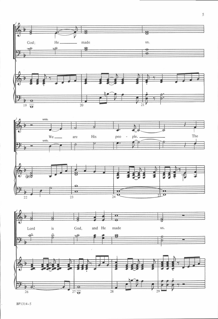 O Give Thanks to the Lord 4-Part scores gallery preview page 4