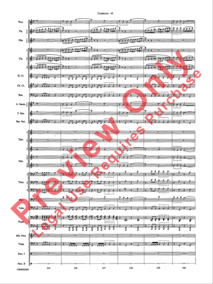 John Williams: Fantasy of Flight (Medley) Concert Band scores gallery preview page 46