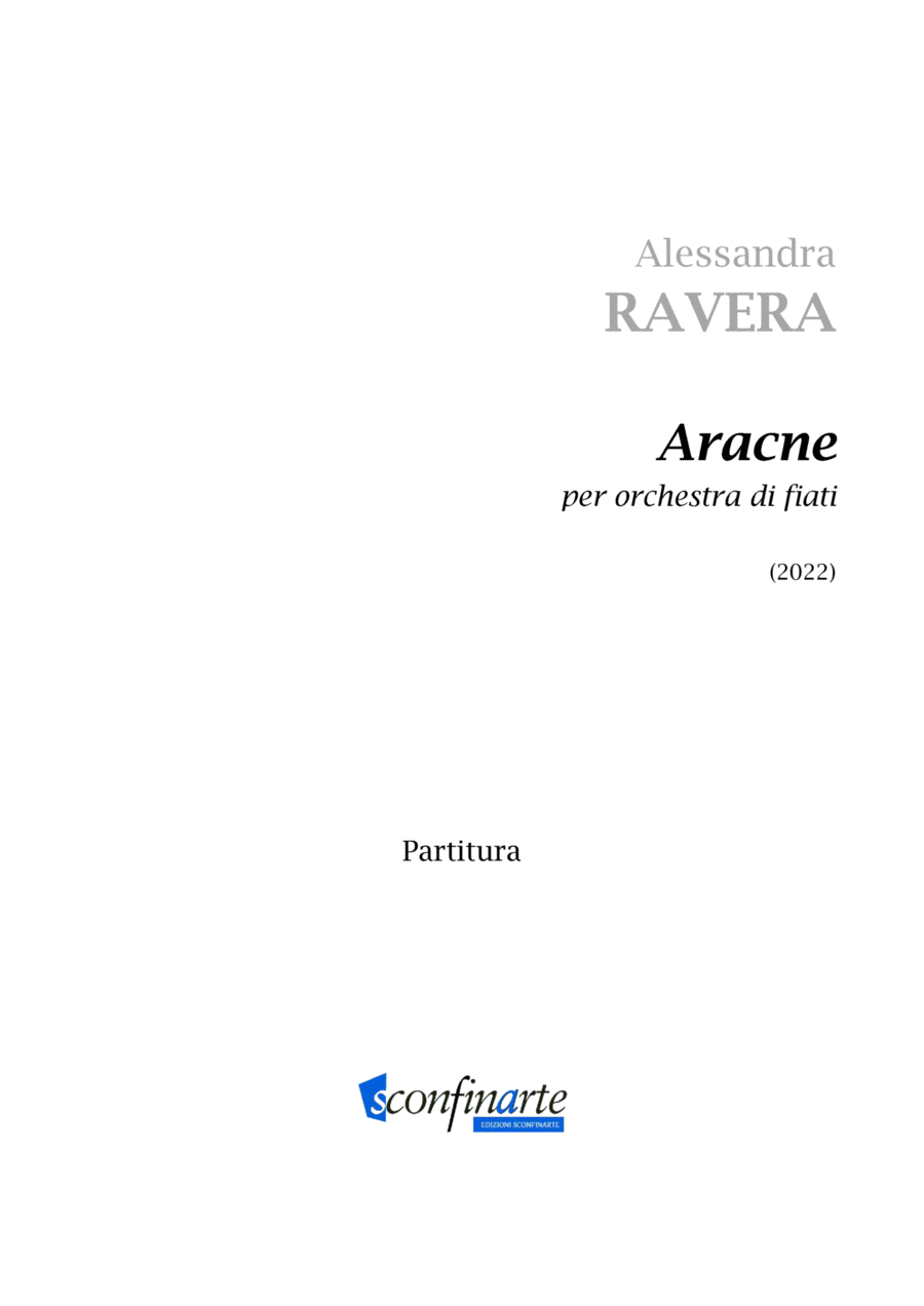 Alessandra Ravera: ARACNE (ES-22-046) - Score Only Woodwind Ensemble scores gallery preview page 1