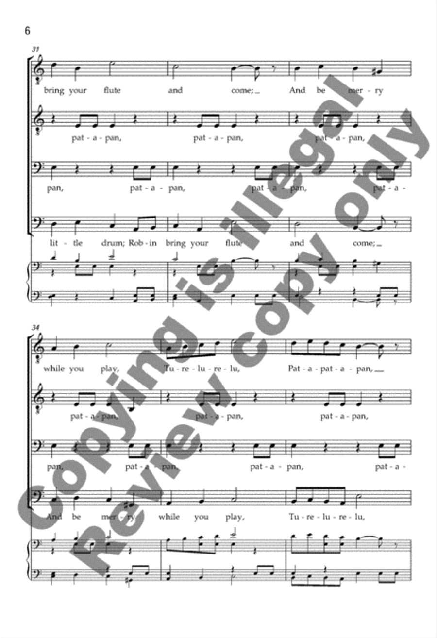 Pat-a-pan TTBB scores gallery preview page 7