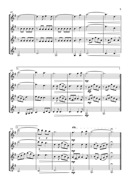 O Holy Night. For Clarinet Quartet image number null