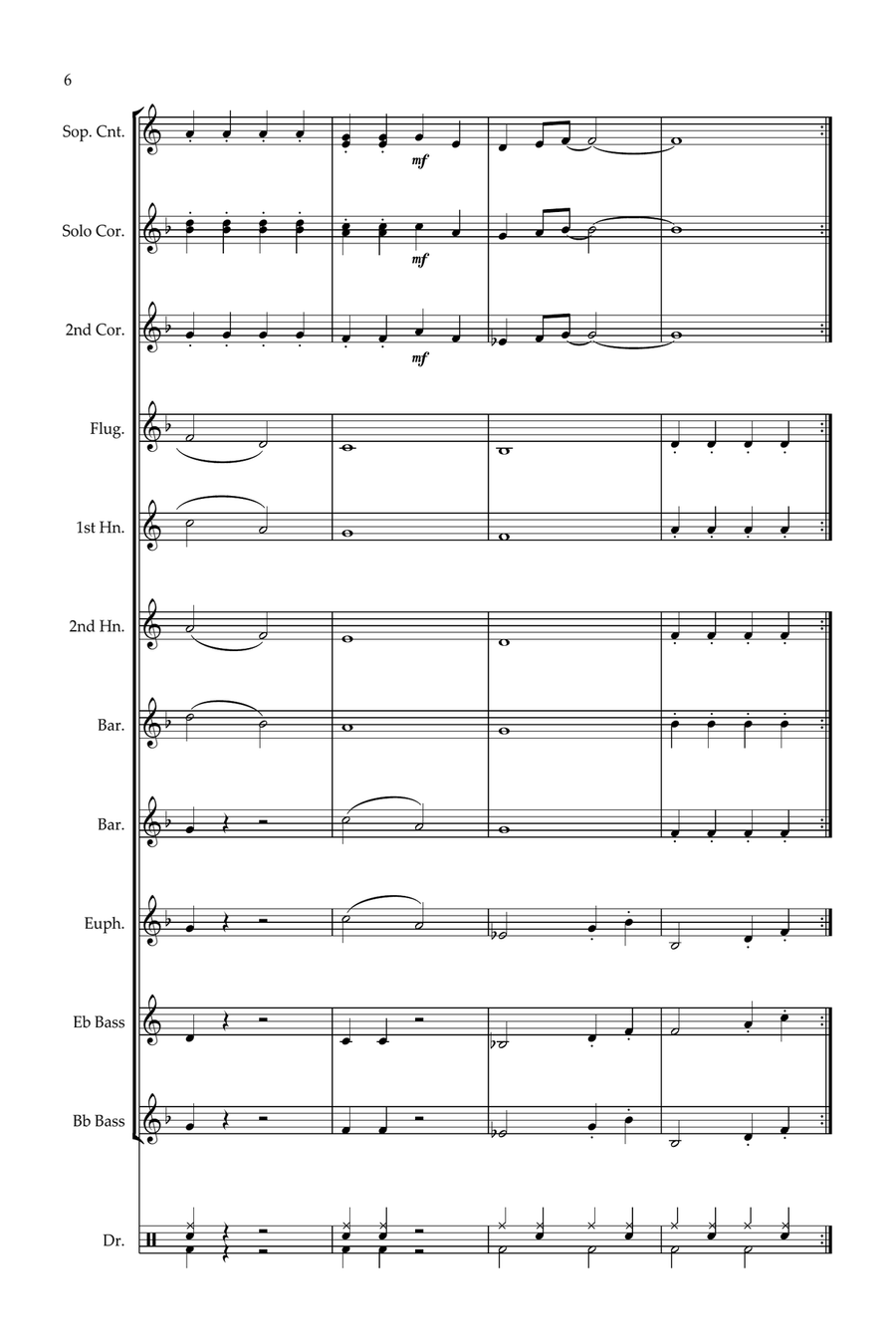 Mr. Blue Sky Mr. Blue Sky Brass Ensemble scores gallery preview page 6