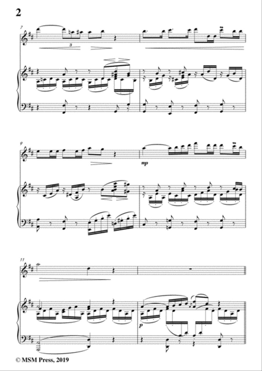 Schumann-Romanze,for Violin and Piano Flute Solo scores gallery preview page 4