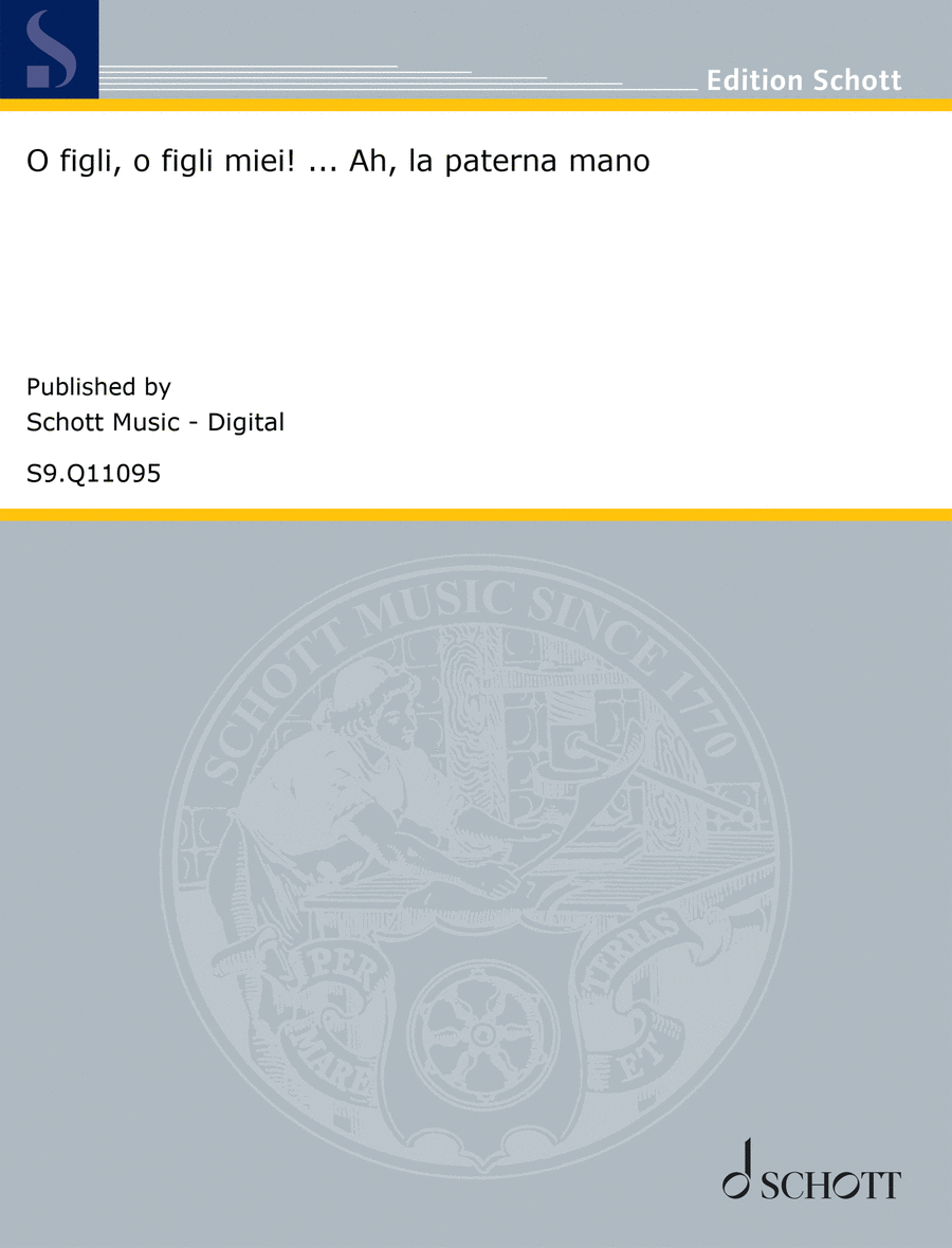 O figli, o figli miei! ... Ah, la paterna mano Tenor Voice scores gallery preview page 1