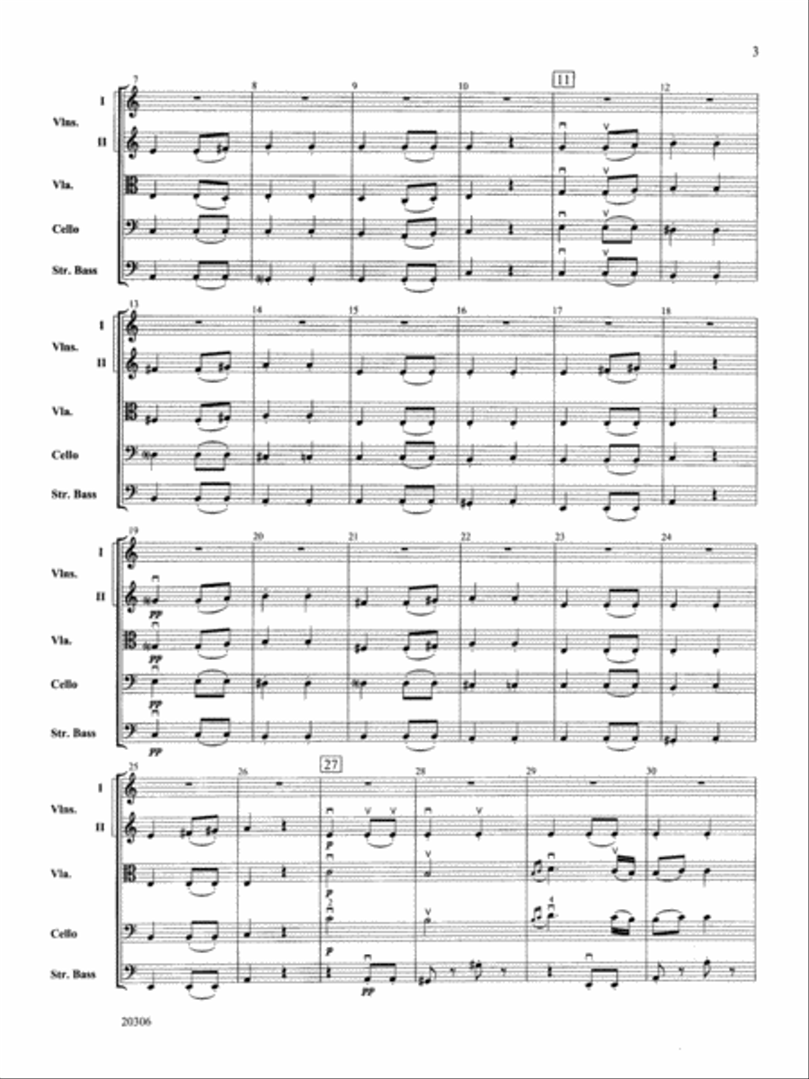 Symphony No. 7 (2nd Movement): Score Full Orchestra scores gallery preview page 3