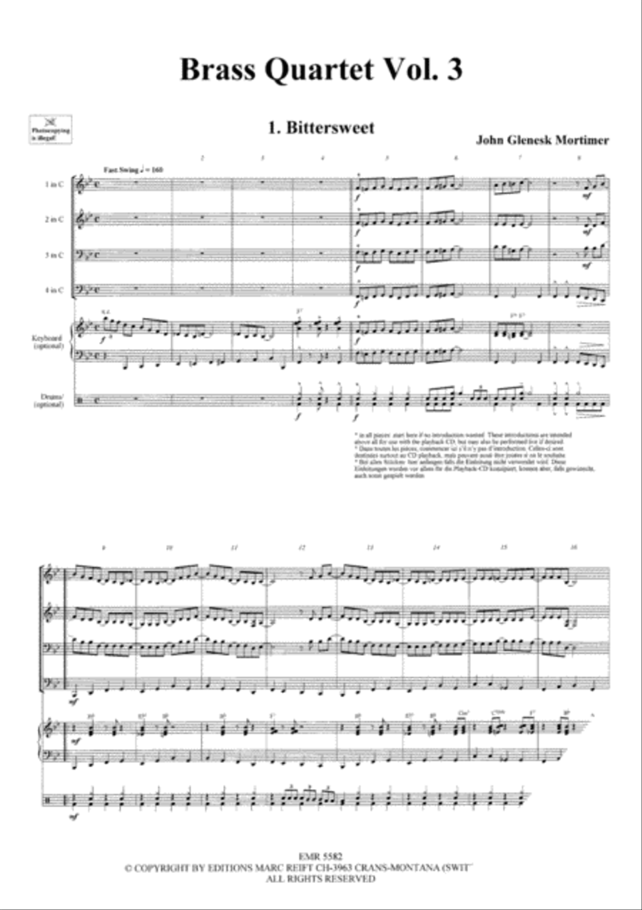 Quartets Volume 3 Brass Ensemble scores gallery preview page 3