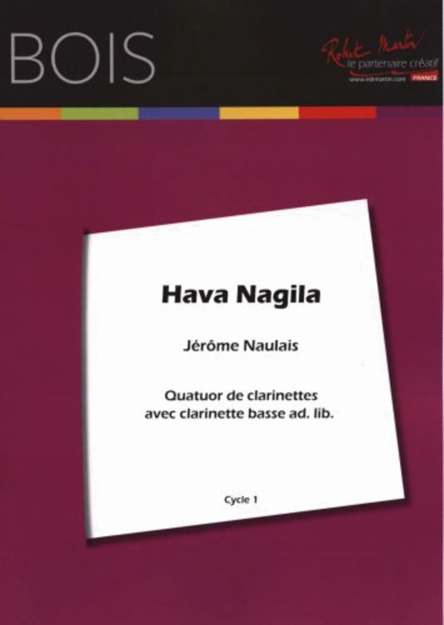 Hava nagila, pour clarinette Clarinet scores gallery preview page 1