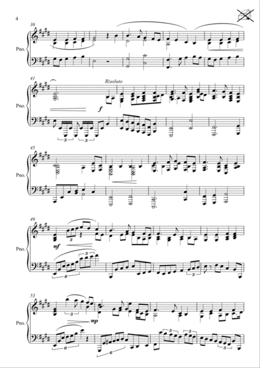 Honour of Peveril Piano Solo scores gallery preview page 4