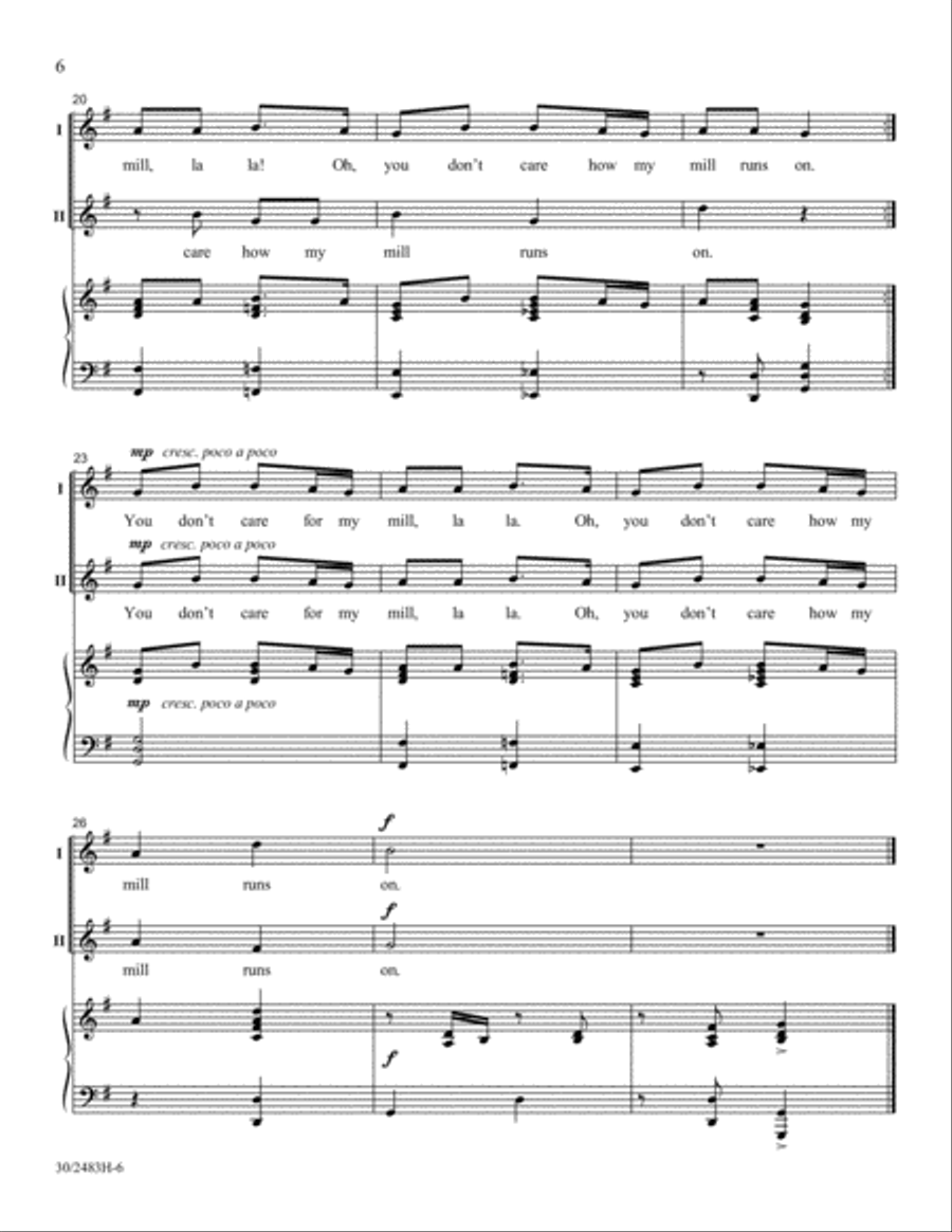 Friends to the North and Friends to the South Unison Choir scores gallery preview page 7