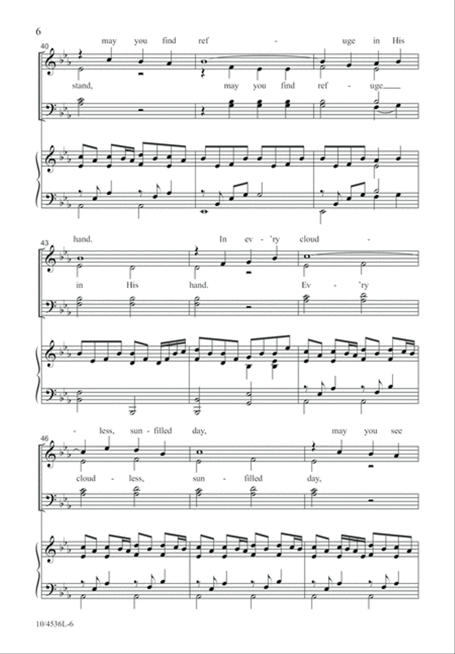 A Prayer of Blessing 4-Part scores gallery preview page 7
