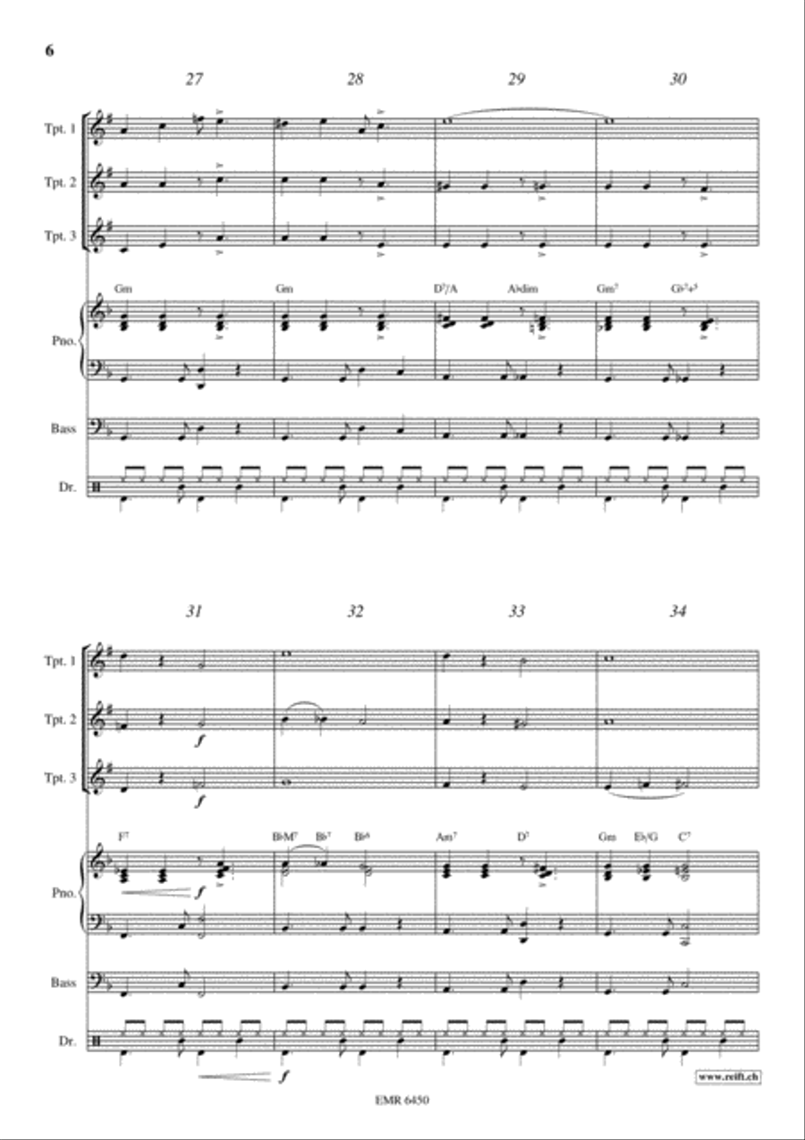 Latino Trumpet Trio scores gallery preview page 6