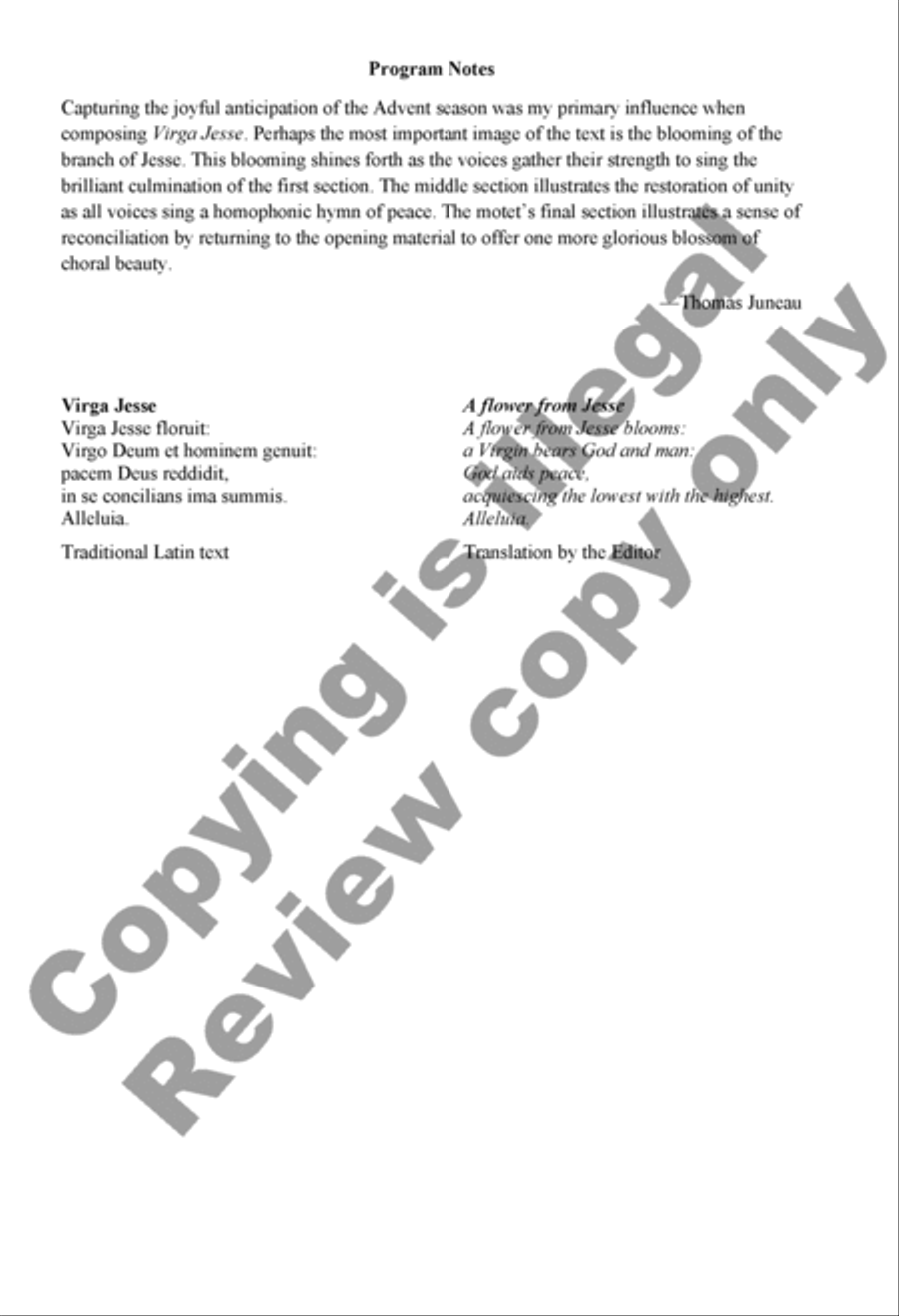 Virga Jesse 4-Part scores gallery preview page 2