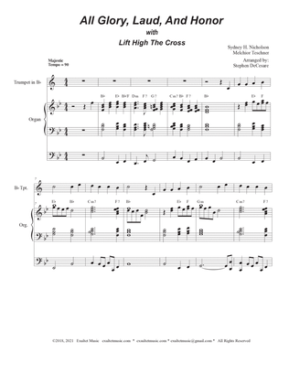 All Glory, Laud, And Honor (with "Lift High The Cross" - (Bb-Trumpet solo and Organ)