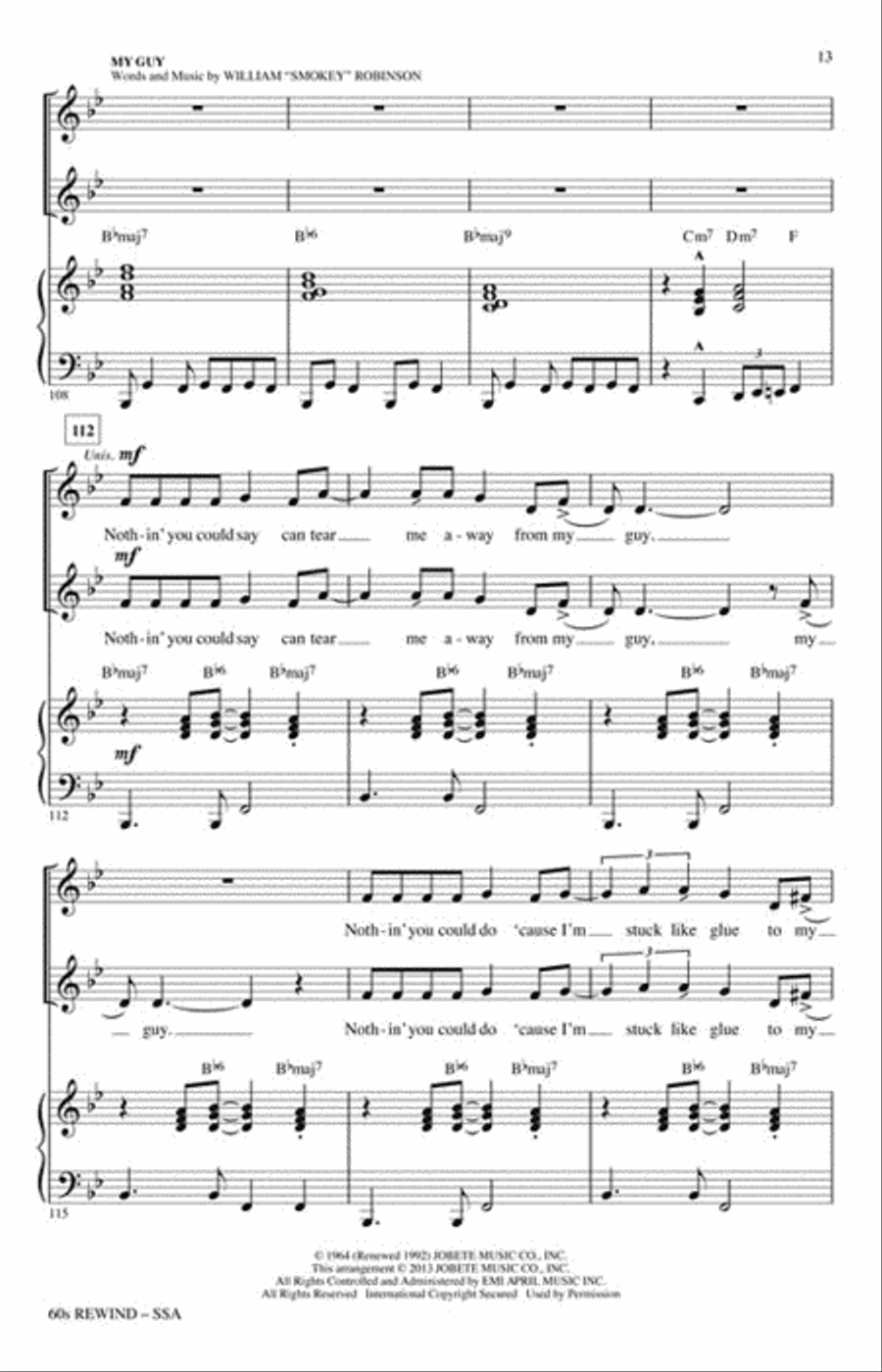 60s Rewind (Medley) SSA scores gallery preview page 5