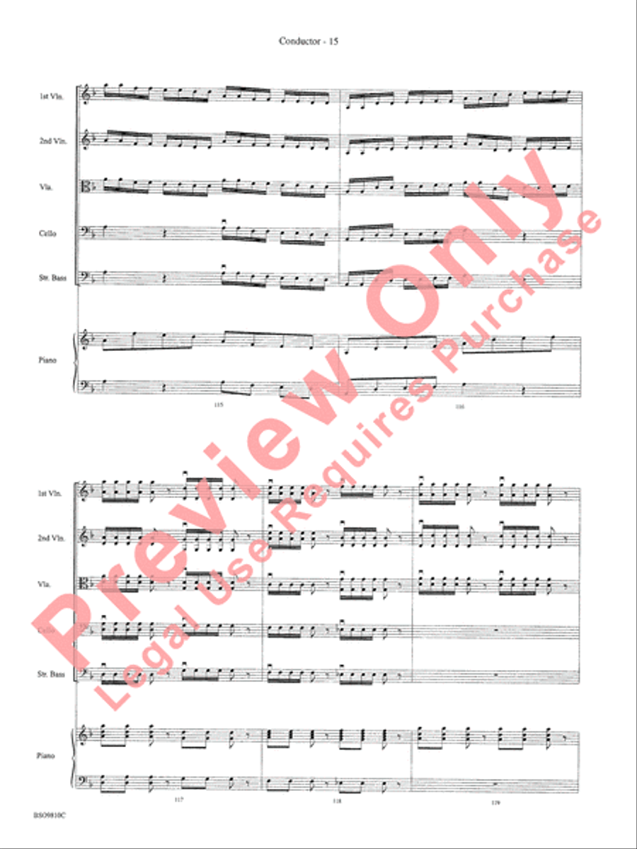 Ancient Ritual String Orchestra scores gallery preview page 18