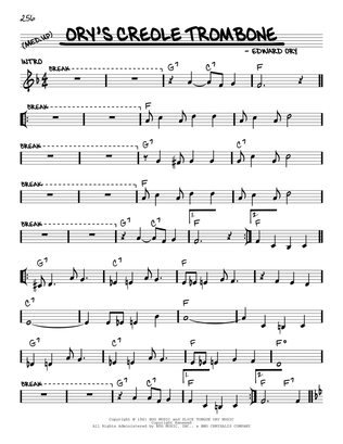 Ory's Creole Trombone (arr. Robert Rawlins)
