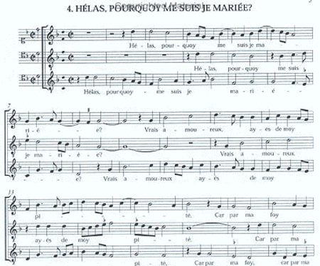 8 Chansons Of The Late 15th Century - 3 Scores