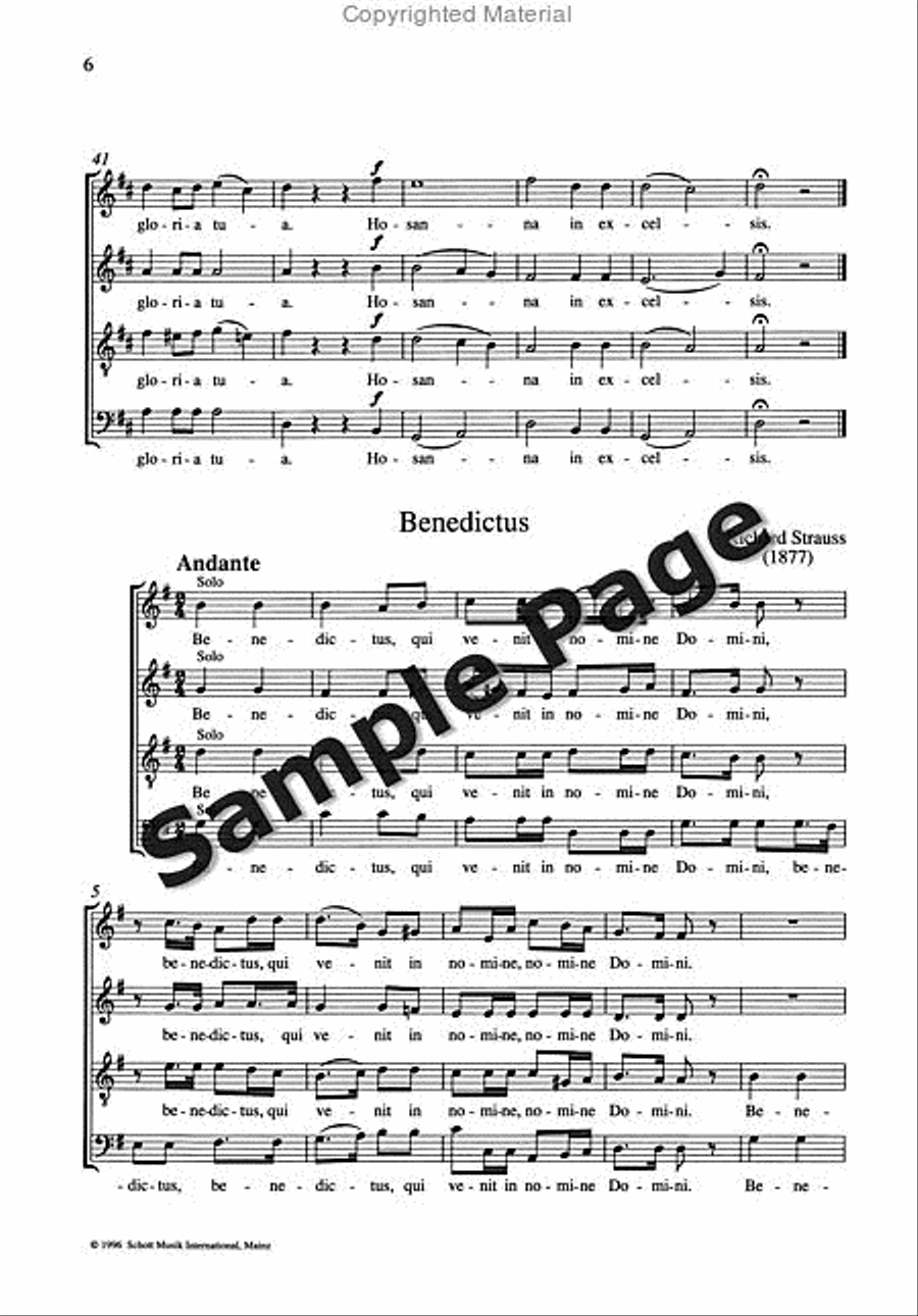 Saetze 4 Einer 'messe' Satb 4-Part scores gallery preview page 7