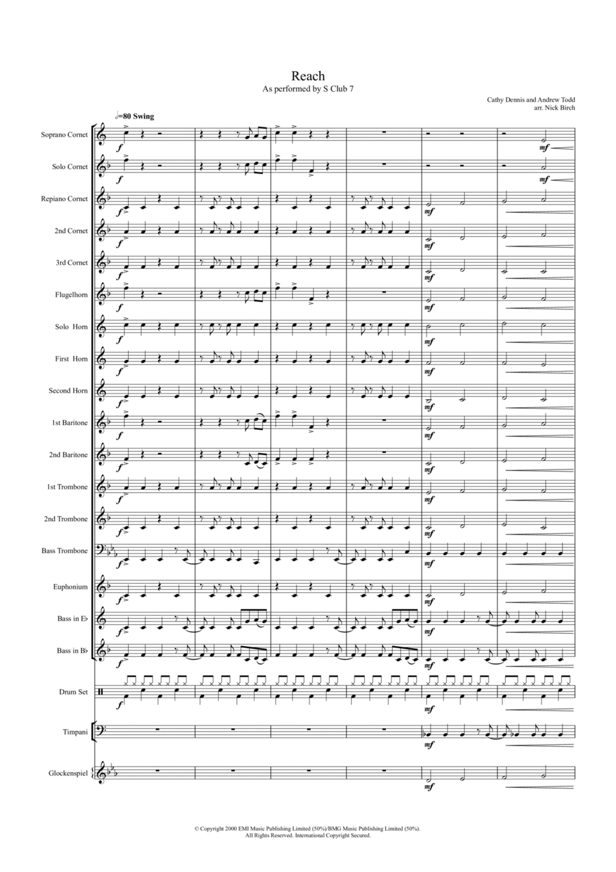 Reach Brass Band scores gallery preview page 1