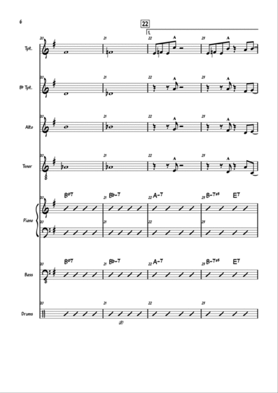 Out of Nowhere Small Ensemble scores gallery preview page 6