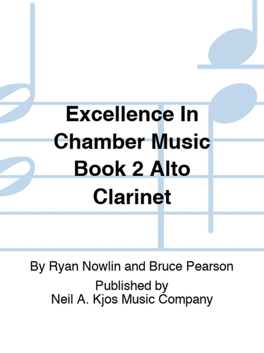 Excellence In Chamber Music Book 2 Alto Clarinet