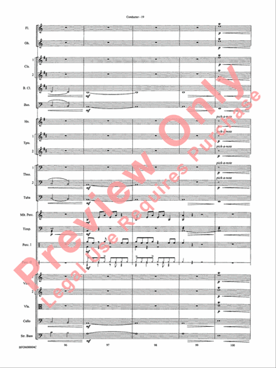 Rites of Tamburo Full Orchestra scores gallery preview page 22