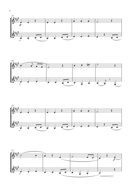 Away in a Manger (Cradle Song) (for Eb-clarinet duet, suitable for grades 2-6) image number null