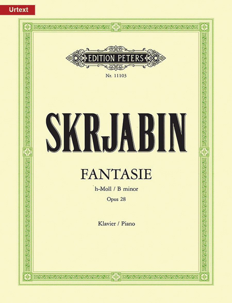 Fantasie in B minor Op. 28 for Piano Piano scores gallery preview page 1