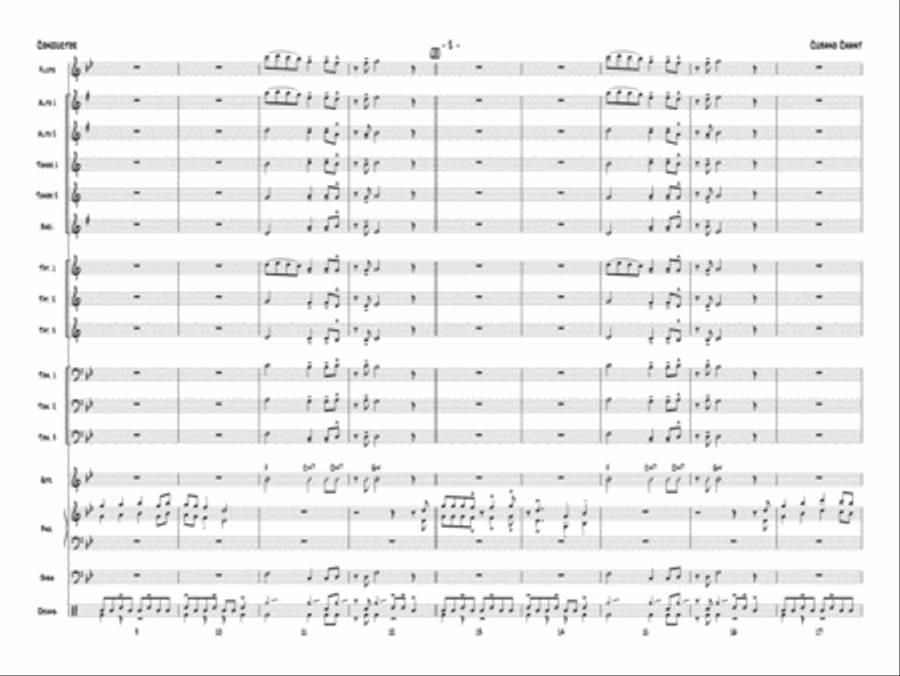 Cubano Chant: Score Cubano Chant: Score Jazz Ensemble scores gallery preview page 4