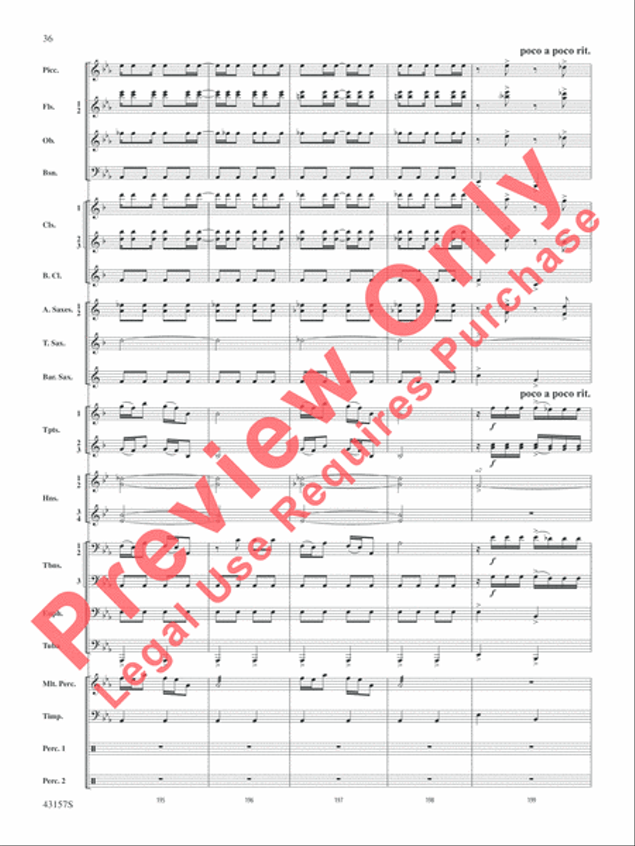 Gershwin by George! Gershwin by George! Concert Band scores gallery preview page 37