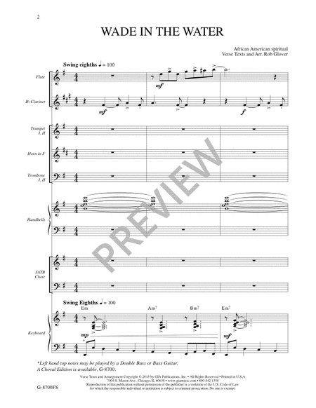 Wade in the Water - Full Score and Parts