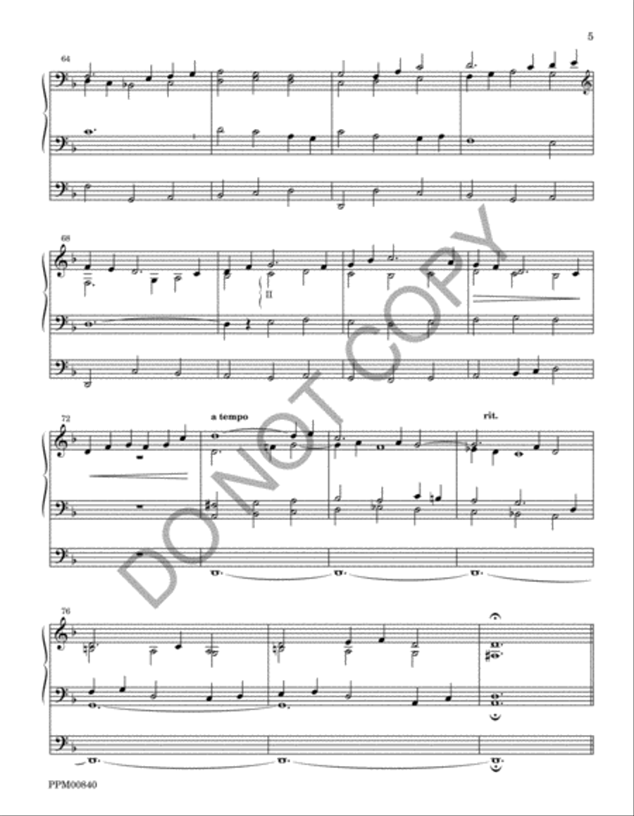 I Sing the Almighty Power of God: Organ Voluntaries on the Hymn Tunes of Ralph Vaughan Williams Volume III Organ scores gallery preview page 8