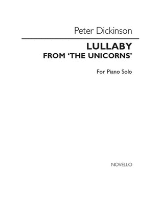 Book cover for Lullaby from "The Unicorns"