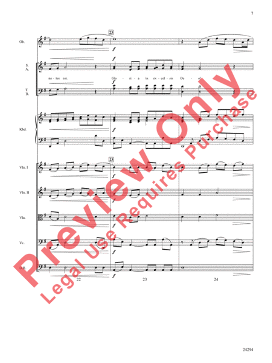 Pavane for a Silent Night Choir scores gallery preview page 8