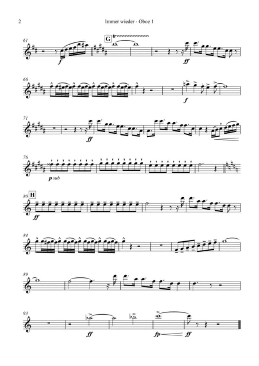 Immer Wieder Geht Die Sonne Auf Full Orchestra scores gallery preview page 6