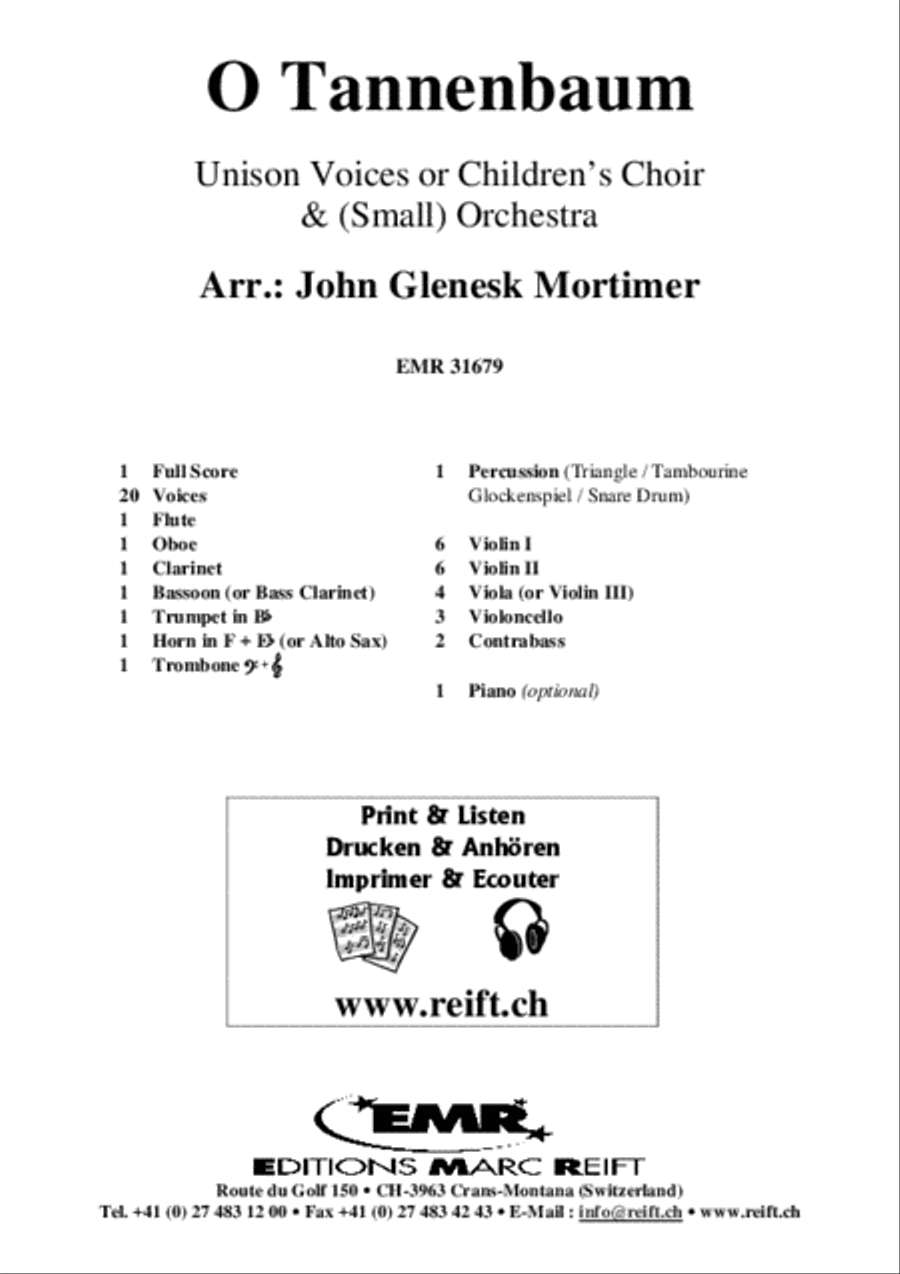 O Tannenbaum O Tannenbaum Unison Choir scores gallery preview page 2