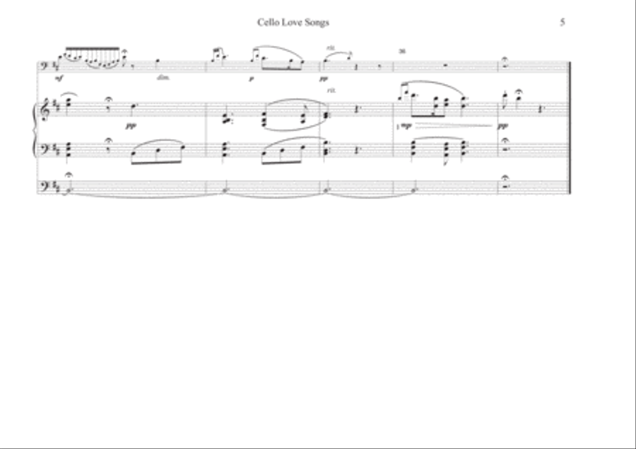CELLO LOVE SONGS with ORGAN String Duet scores gallery preview page 5