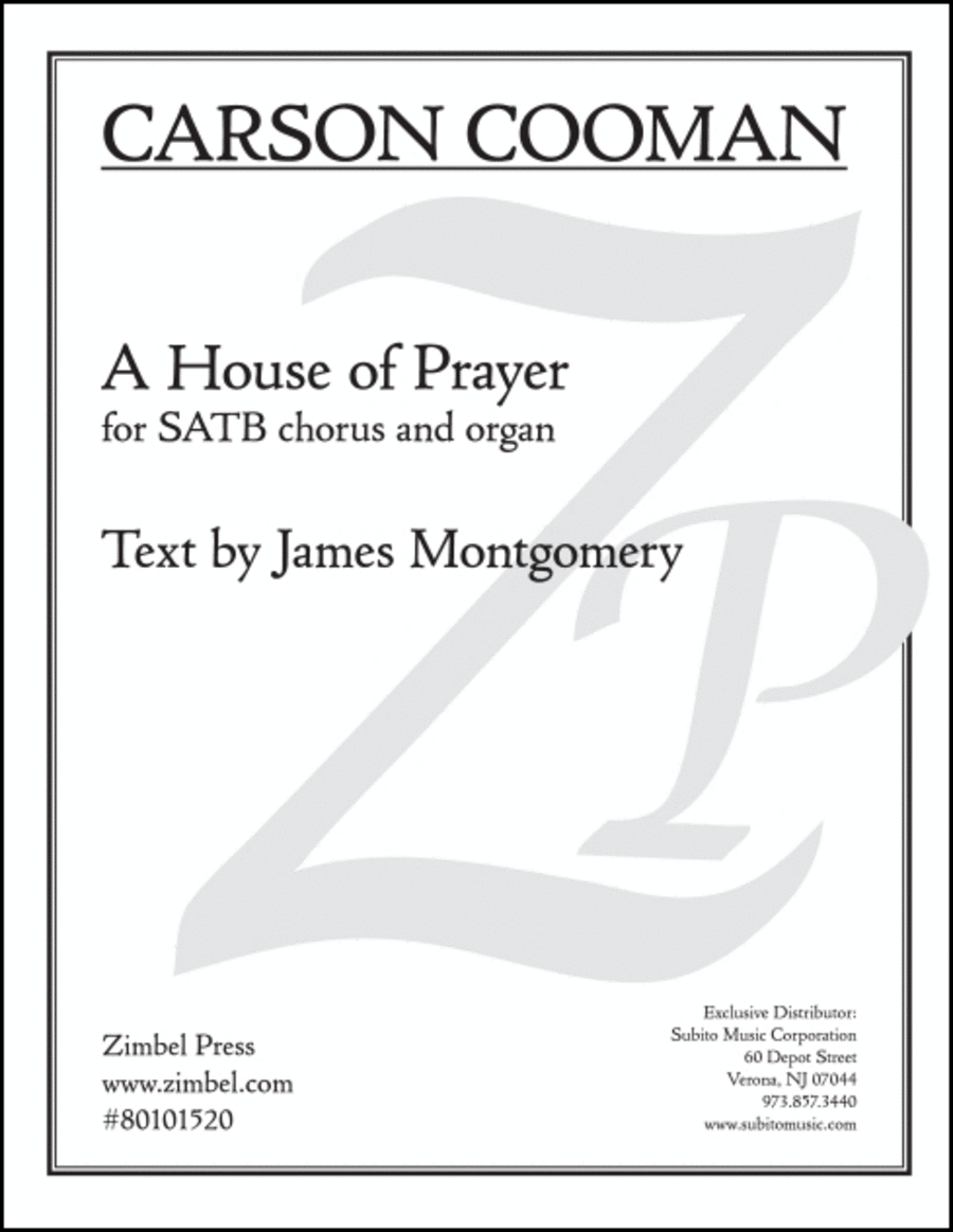 A House of Prayer 4-Part scores gallery preview page 1