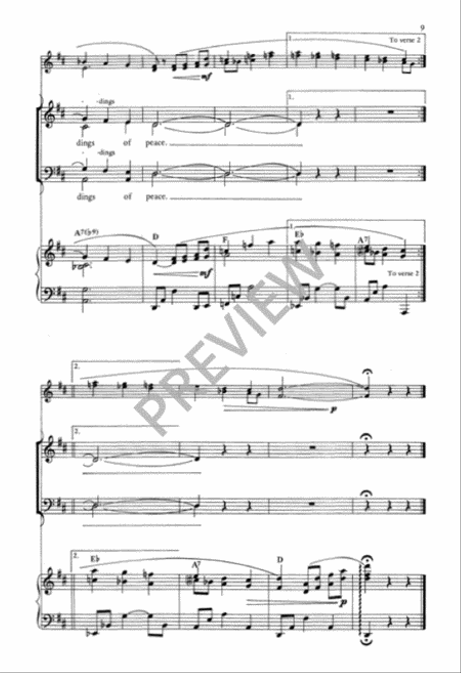 How Beautiful Upon the Mountains 4-Part scores gallery preview page 10