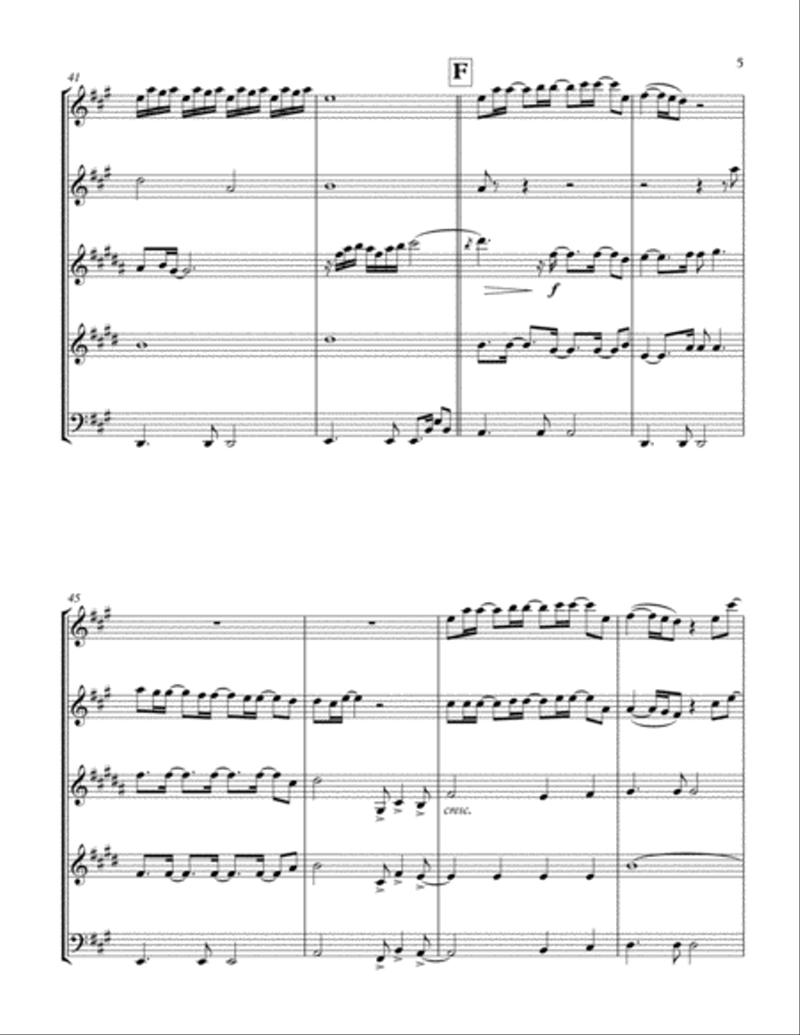 From This Moment On From This Moment On Woodwind Quintet scores gallery preview page 5