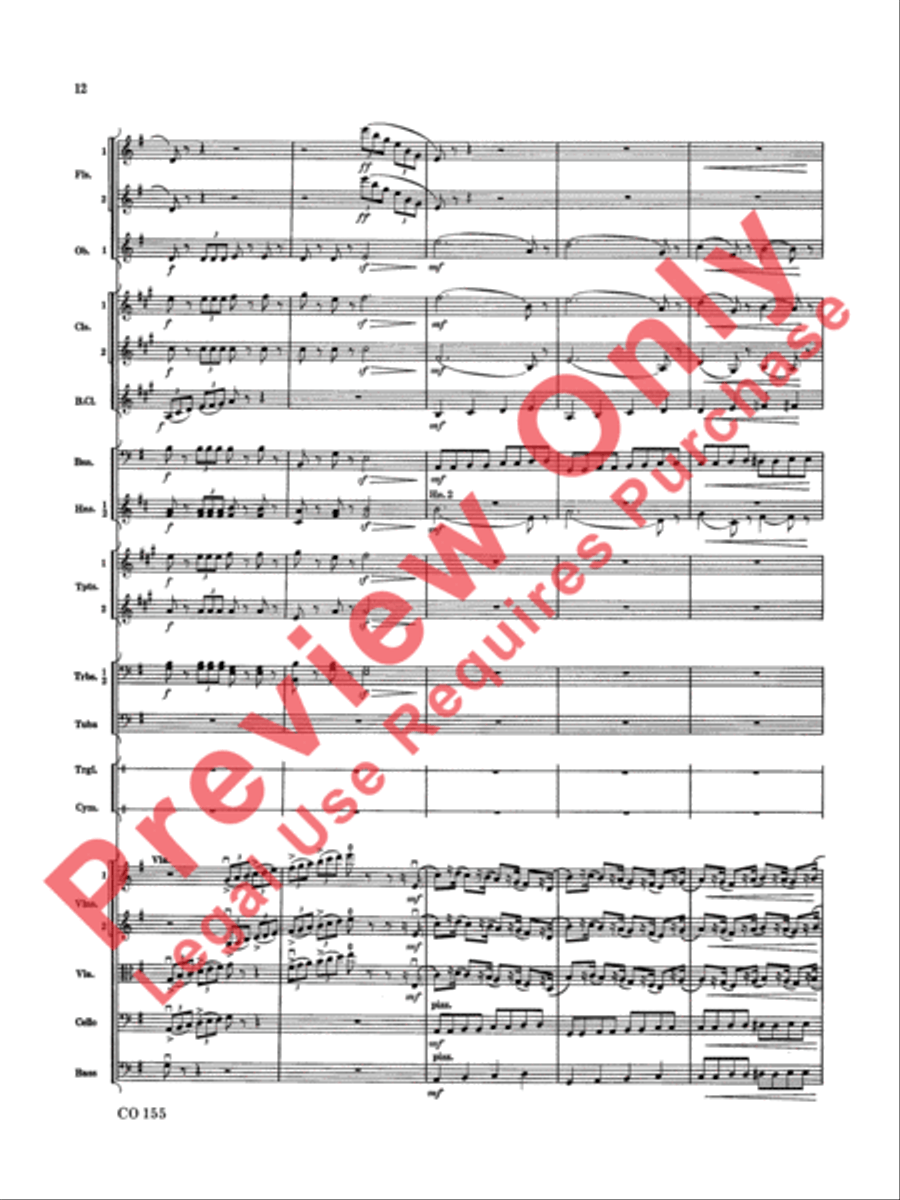 Nutcracker Ballet, Set II (March of the Nutcracker and Trepak) Full Orchestra scores gallery preview page 13