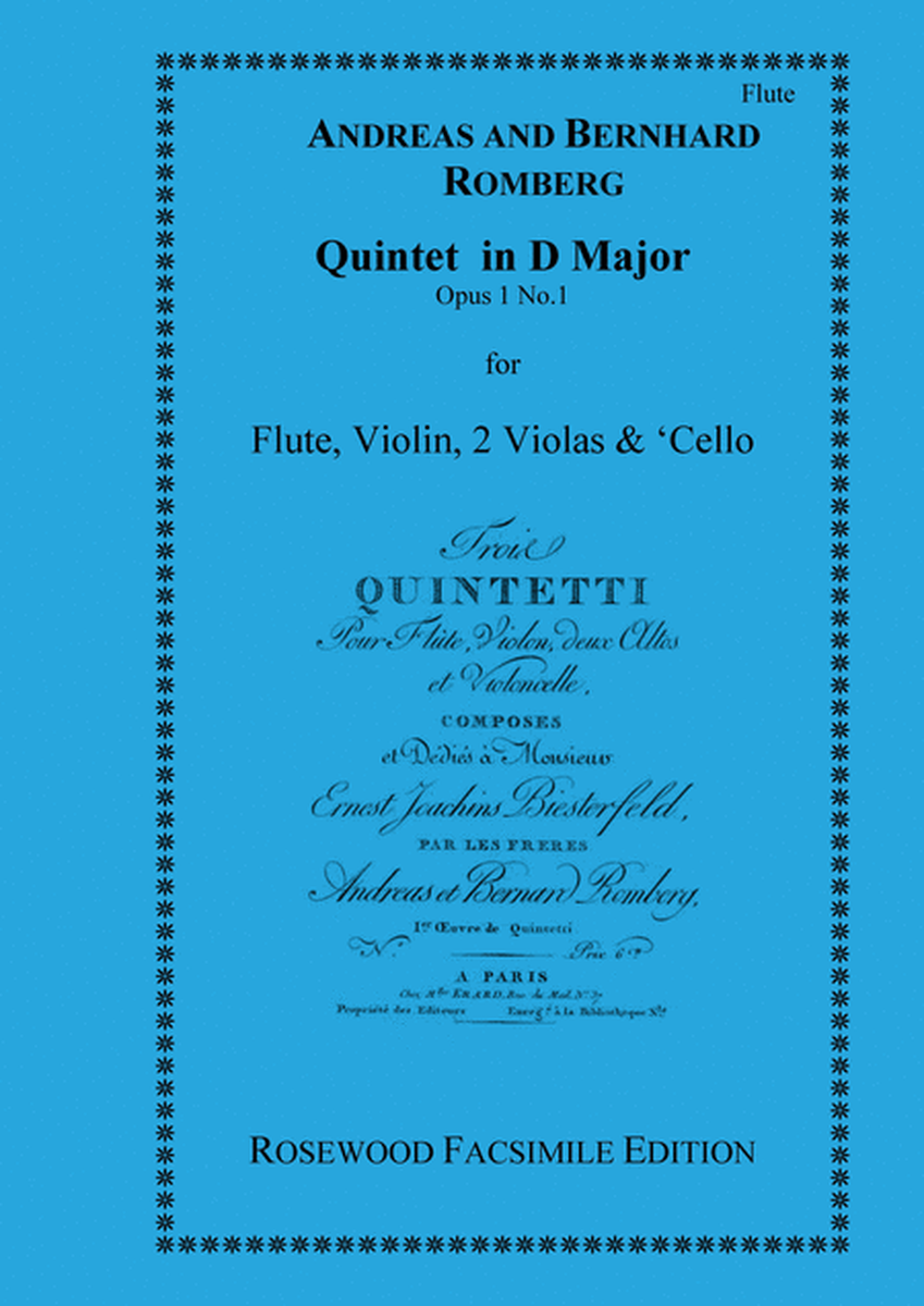 Quintet in D Major, Op 1, No. 1 image number null