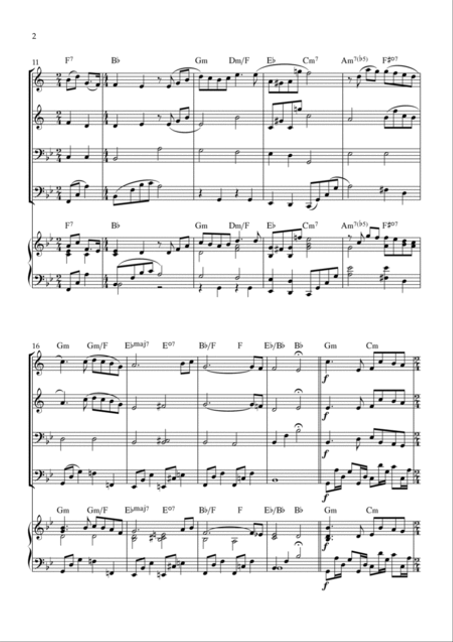 Love Theme (tema D'amore) Trombone scores gallery preview page 2