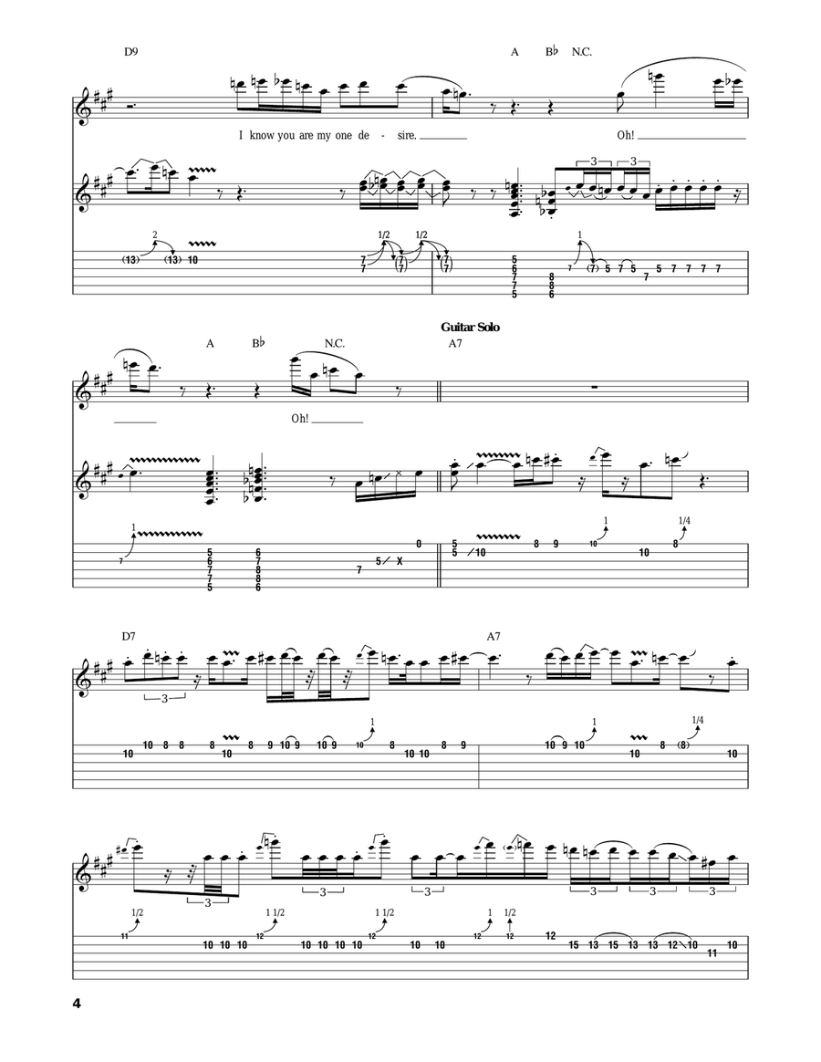 I Can't Quit You Baby Electric Guitar scores gallery preview page 4